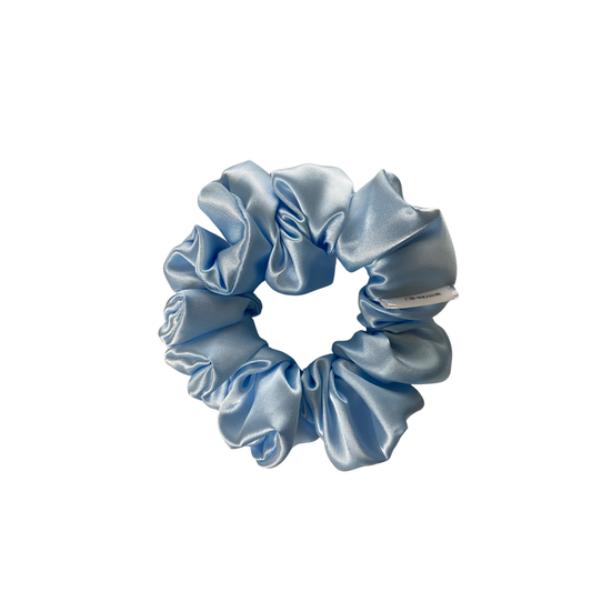 Baby blue satin Scrunchie