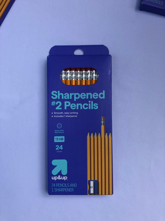 2 HB Sharpened Pencils