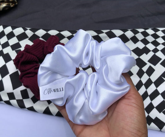 White Scrunchy